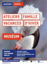 Ateliers Familles vacances d'Hiver. Du 15 au 26 février 2016 à AUXERRE. Yonne.  10H30
